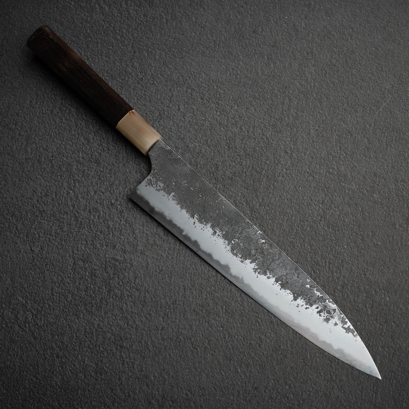 眞崎 直樹 白二鋼 黒打ち 牛刀 240mm