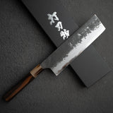 眞崎 直樹 白二鋼 黒打ち 菜切 180mm