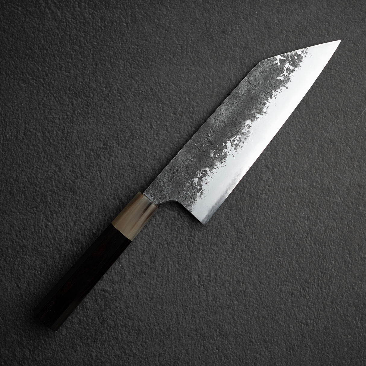 眞崎 直樹 白二鋼 黒打ち 三徳 180mm