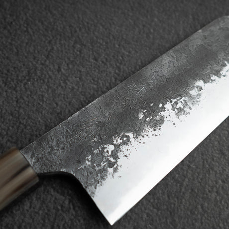 眞崎 直樹 白二鋼 黒打ち 三徳 180mm