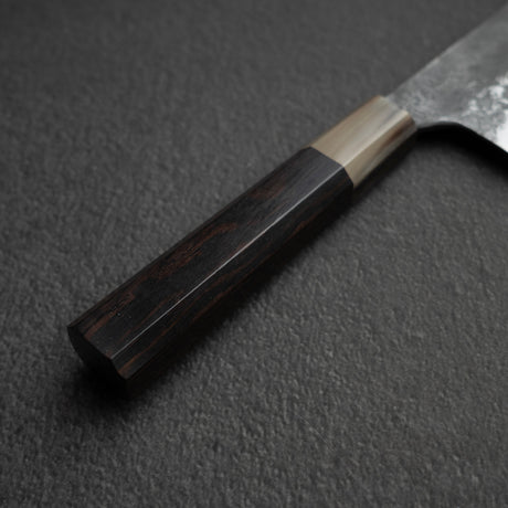 眞崎 直樹 白二鋼 黒打ち 三徳 180mm