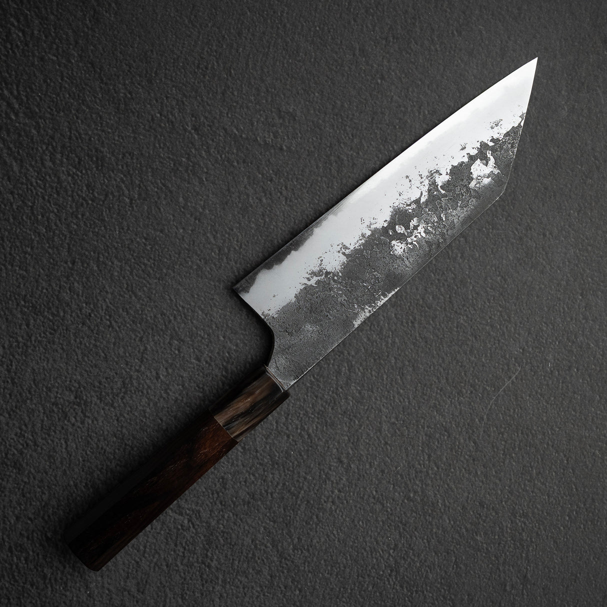 眞崎 直樹 白二鋼 黒打ち 三徳 180mm
