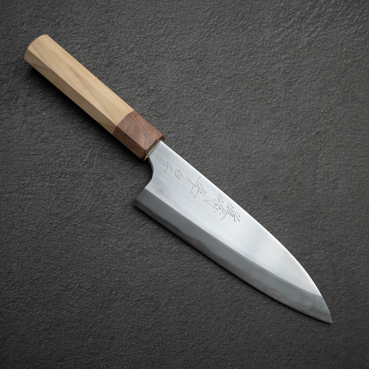 眞崎 直樹 白二鋼 磨き 出刃 180mm