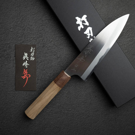 眞崎 直樹 白二鋼 磨き 出刃 180mm