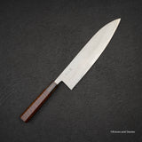 宮崎鍛冶屋 x 初心 銀三鋼 ダマスカス 牛刀 240mm スネークウッドハンドル