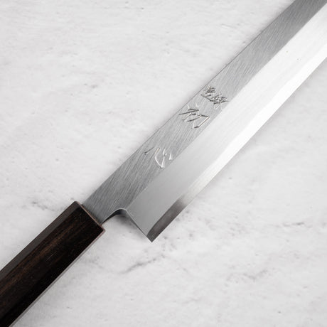 初心 x 明神利器制作所 白鷺 白二鋼 切付柳刃 330mm