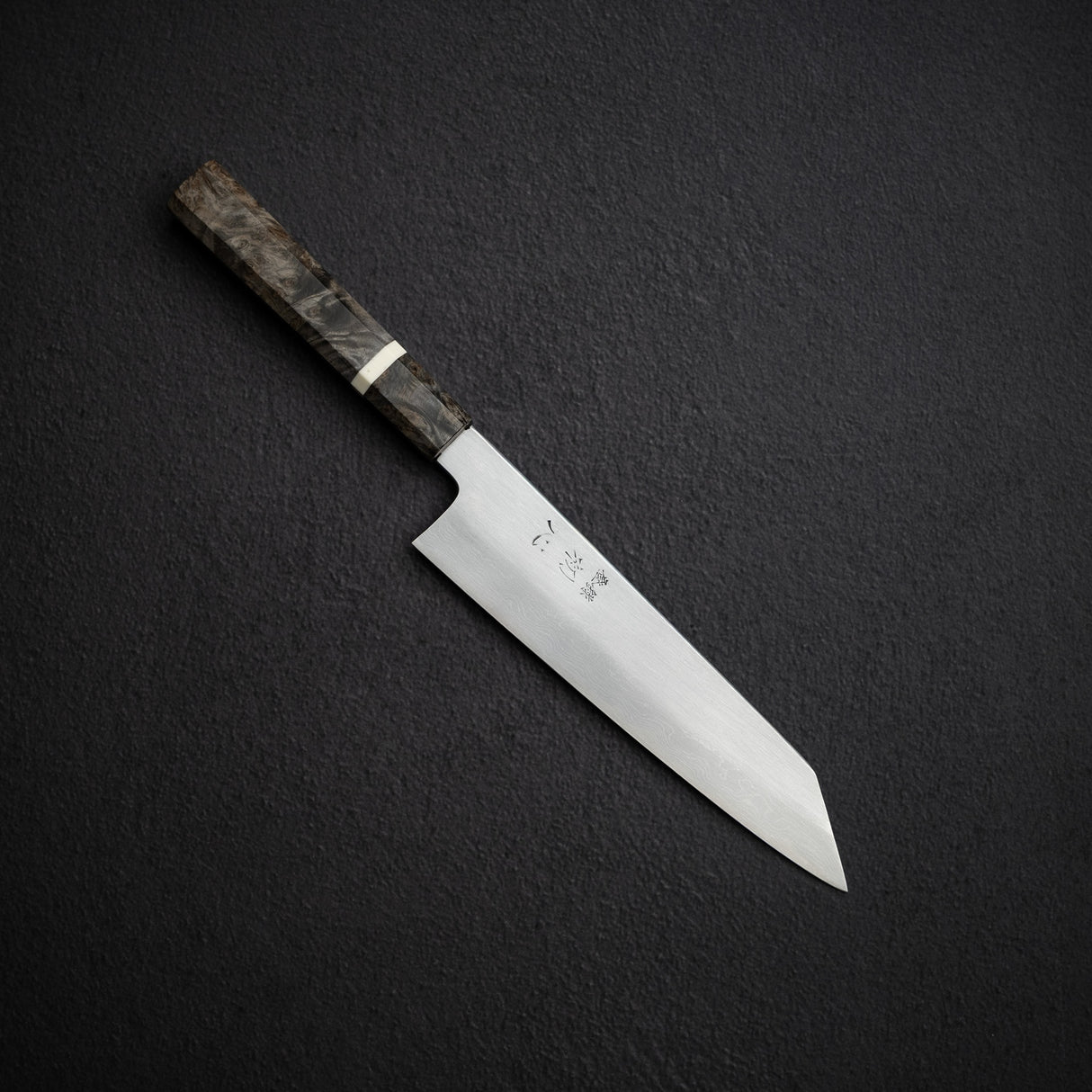 中川打刃物 青一鋼 ダマスカス 切付牛刀 210mm