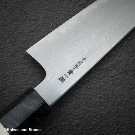 初心 x 中川打刃物 青一鋼 ダマスカス 牛刀 270mm
