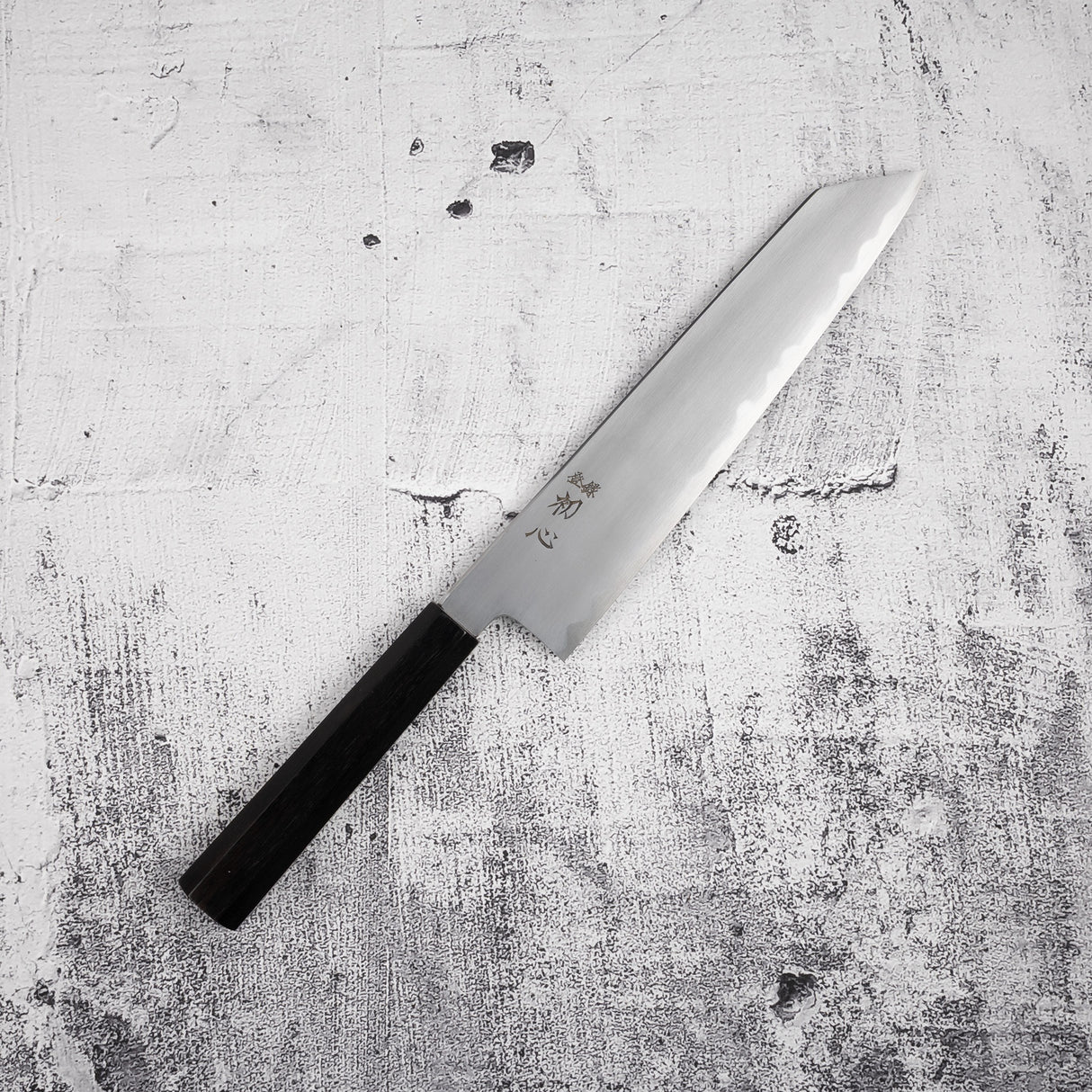 中川打刃物 青一鋼 切付牛刀 240mm 霞 エボニー