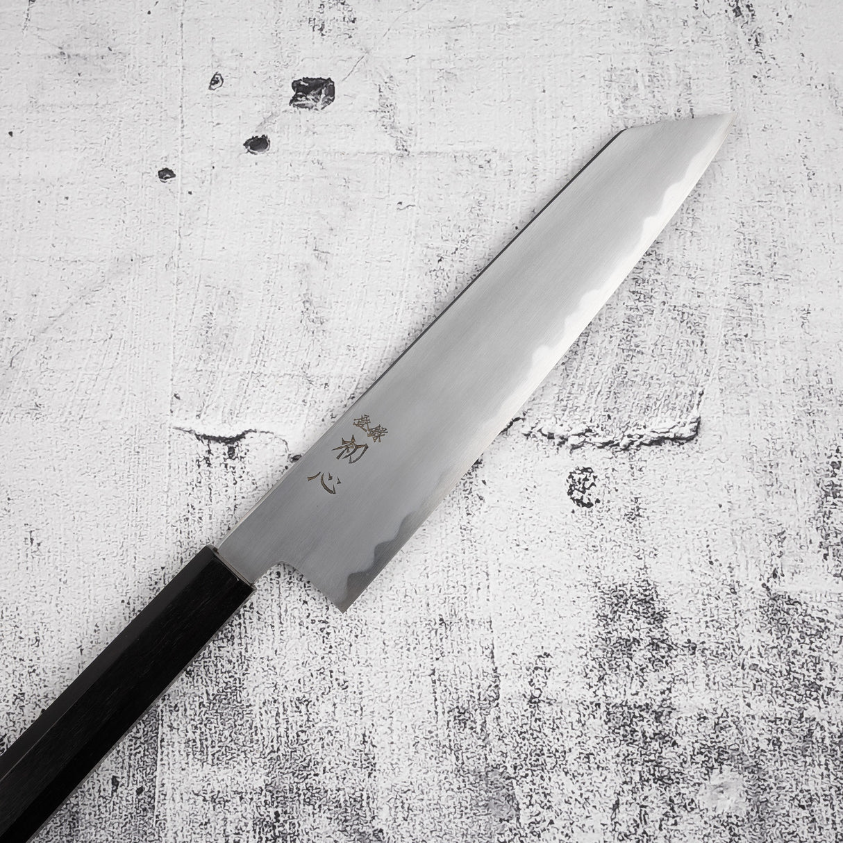 中川打刃物 青一鋼 切付牛刀 240mm 霞 エボニー