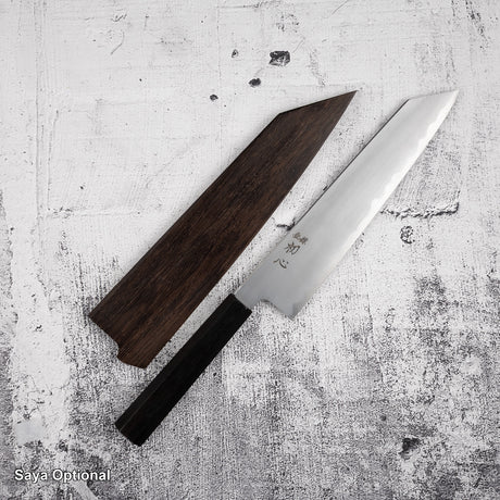中川打刃物 青一鋼 切付牛刀 240mm 霞 エボニー