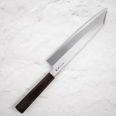 中川 青一鋼 霞 切付牛刀 240mm