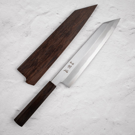 中川 青一鋼 霞 切付牛刀 240mm