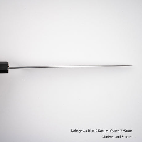 中川打刃物 青二鋼 霞 ワイドベベル 牛刀 225/255mm