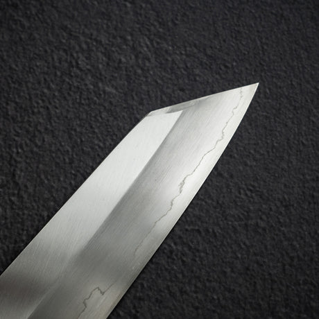 初心 x 中川打刃物 銀三鋼 ワイド鎬 切付牛刀 270mm