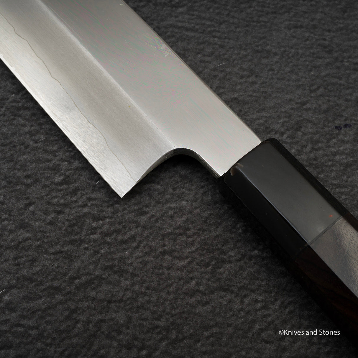 中川打刃物 V金10号 左利き用 鎌形薄刃 180mm 鏡面仕上げ