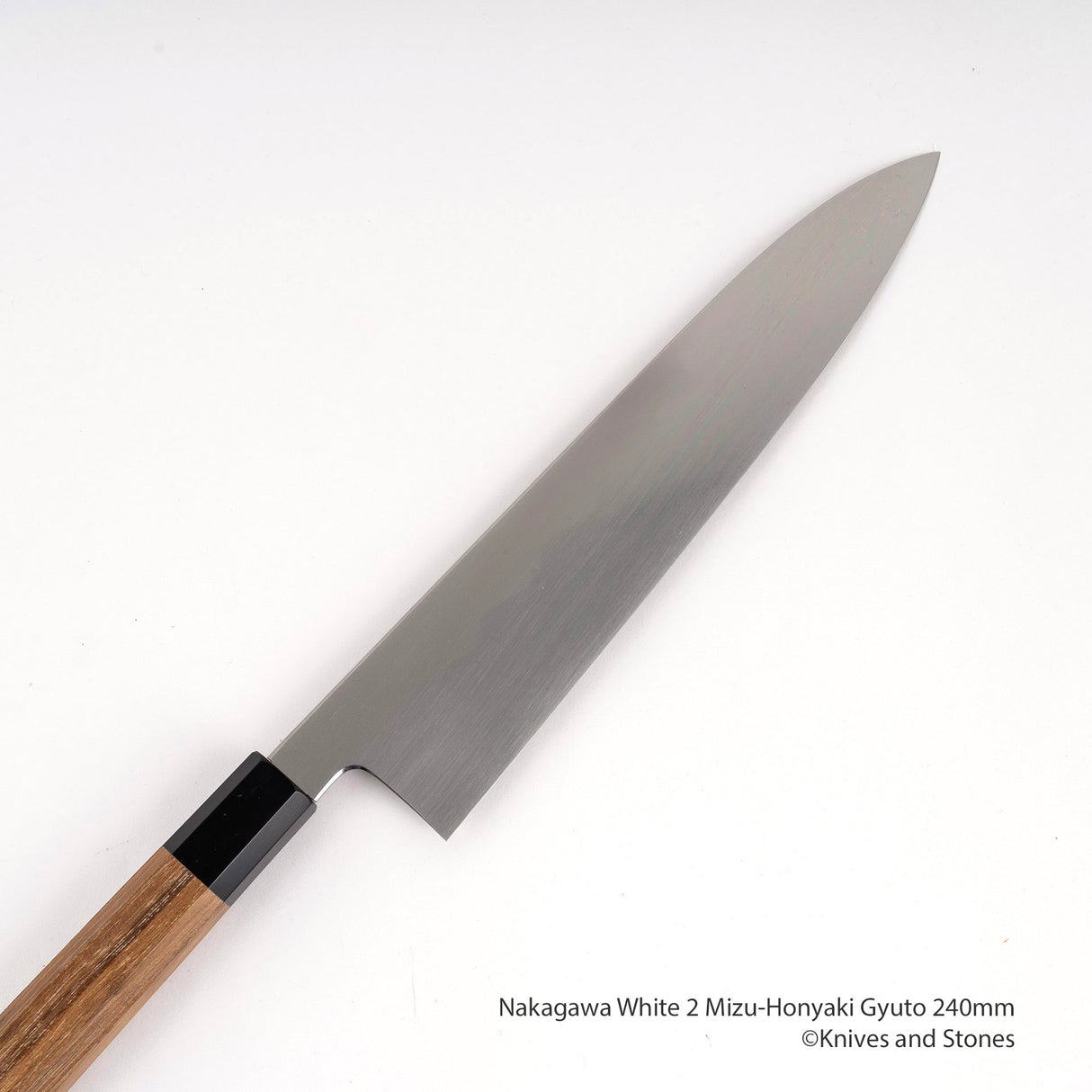 中川打刃物 白二鋼 水本焼 牛刀 240mm