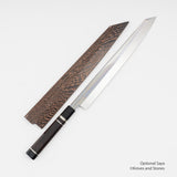 中川 白紙 本焼 切付柳刃 300mm 鏡面仕上げ