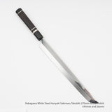 中川 白紙 本焼 先丸蛸引き 270mm 鏡面仕上げ