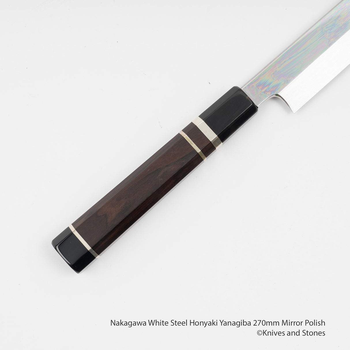 中川打刃物 白紙 本焼 柳刃 270mm ミラー仕上げ