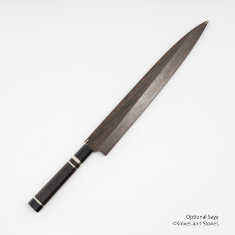 中川 白紙 本焼 柳刃 300mm 鏡面仕上げ