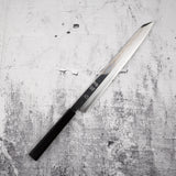 中川打刃物 銀三鋼 切付柳刃 330mm ミラー仕上げ エボニーハンドル