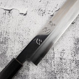 中川打刃物 銀三鋼 切付柳刃 330mm ミラー仕上げ エボニーハンドル