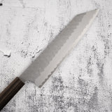 二唐刃物鍛造所 青紙スーパー 切付牛刀 240mm 黒打ち 槌目 チャカテ