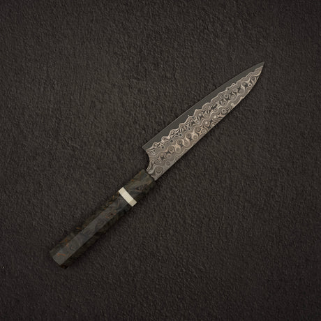 二唐刃物鍛造所 暗門 SG2 ダマスカス ペティナイフ 150mm