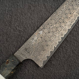 二唐刃物鍛造所 暗紋 SG2 ダマスカス 牛刀 210mm