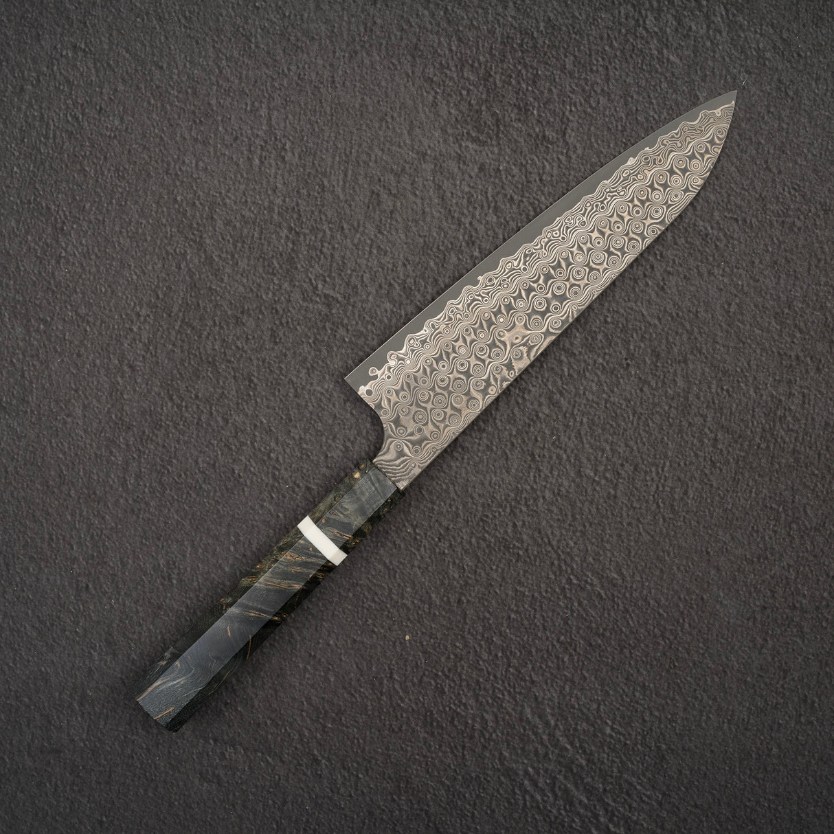 二唐刃物鍛造所 暗紋 SG2 ダマスカス 牛刀 210mm