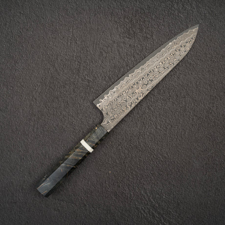 二唐刃物鍛造所 暗紋 SG2 ダマスカス 牛刀 210mm