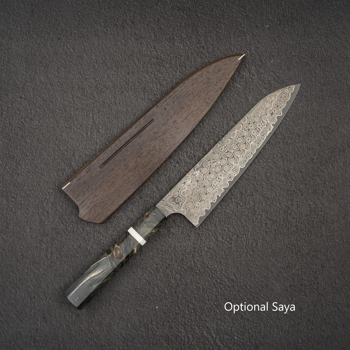 二唐刃物鍛造所 暗紋 SG2 ダマスカス 牛刀 210mm