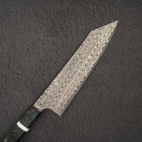 二唐刃物鍛造所 暗紋 SG2 ダマスカス 切付牛刀 210mm
