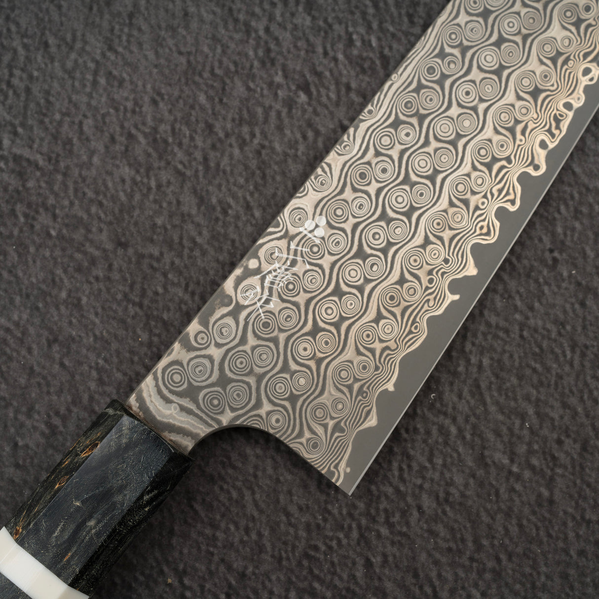 二唐刃物鍛造所 暗紋 SG2 ダマスカス 切付牛刀 210mm