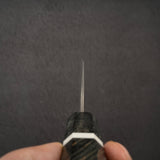 二唐刃物鍛造所 暗紋 SG2 ダマスカス 切付牛刀 210mm