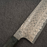 二唐刃物鍛造所 暗紋 SG2 ダマスカス 菜切 180mm バーチ柄