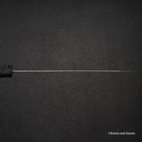 二唐刃物鍛造所 暗紋 SG2 レインドロップダマスカス 切付牛刀 240mm