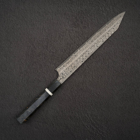 二唐刃物鍛造所 暗門 SG2 レインドロップダマスカス 切付筋引 255mm