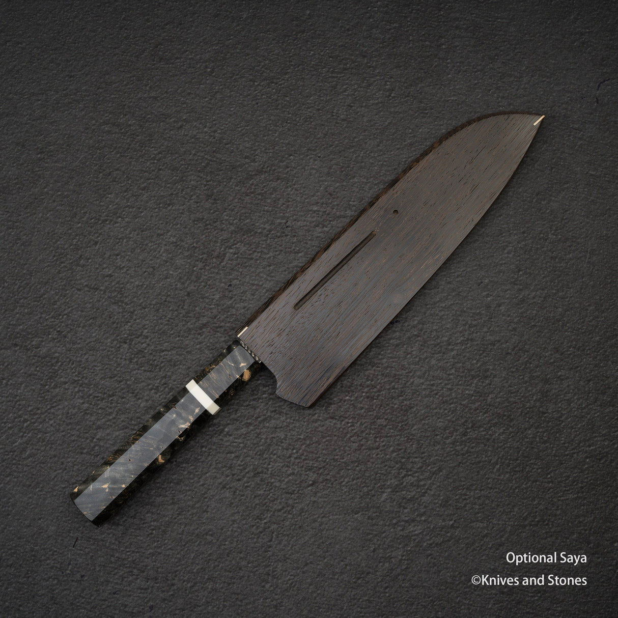 二唐刃物鍛造所 暗紋 SG2 レインドロップダマスカス 三徳 170mm