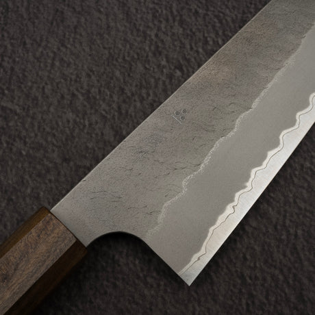 二唐刃物鍛造所 青紙スーパー 槌目 三徳 180mm