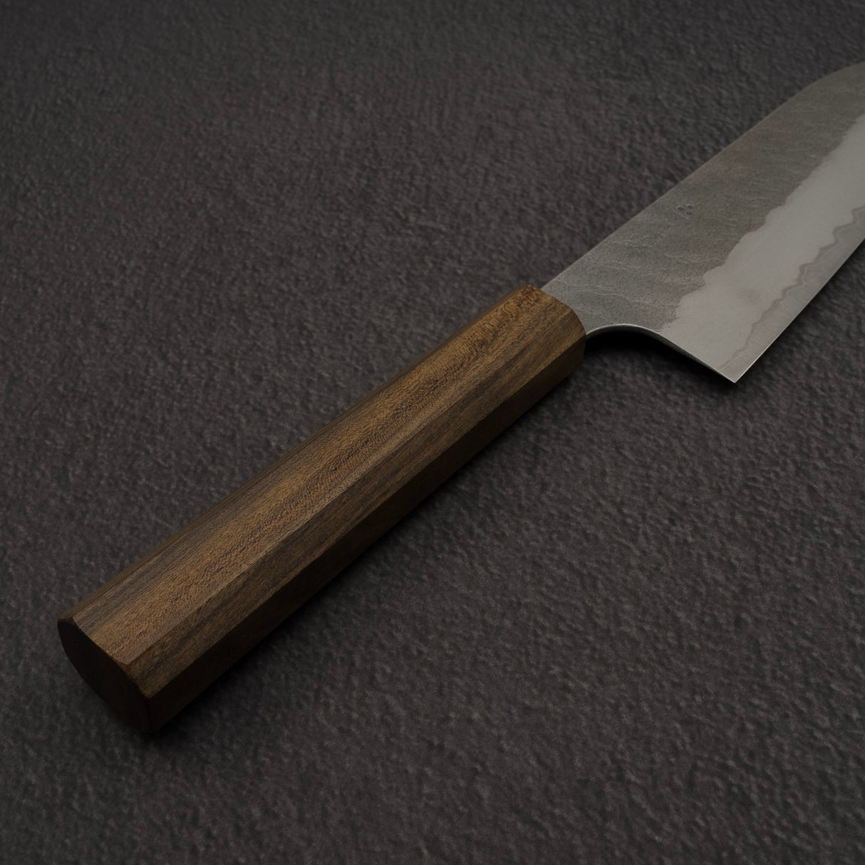 二唐刃物鍛造所 青紙スーパー 槌目 三徳 180mm