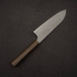 二唐刃物鍛造所 青紙スーパー 槌目 三徳 180mm