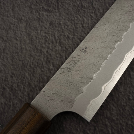 二唐刃物鍛造所 青紙スーパー マット磨き 槌目 筋引 240mm