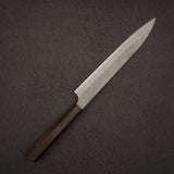二唐刃物鍛造所 青紙スーパー マット磨き 槌目 筋引 240mm