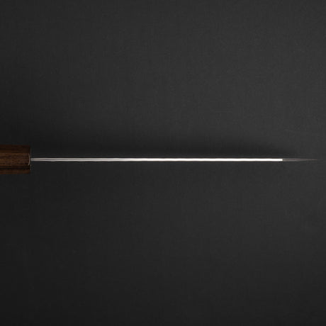二唐刃物鍛造所 青紙スーパー 切付牛刀 240mm 黒打ち 槌目 チャカテ