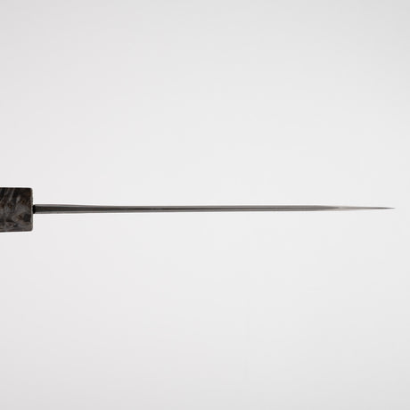 二唐刃物鍛造所 銀三鋼 黒染め ダマスカス 文化 180mm