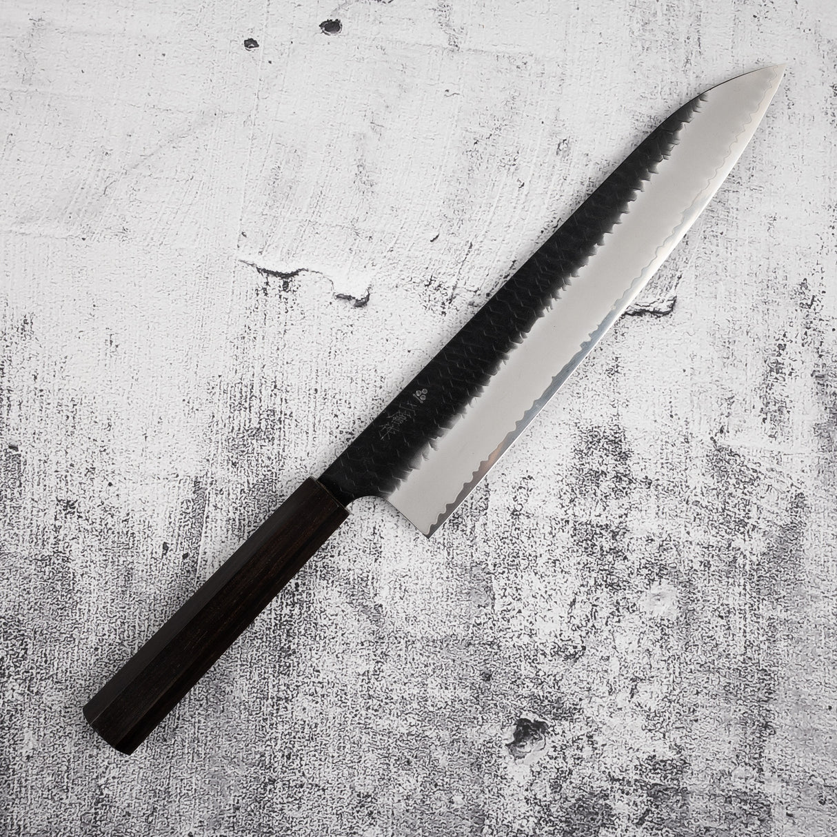 二唐刃物鍛造所 SG2 牛刀 270mm 黒打ち 槌目