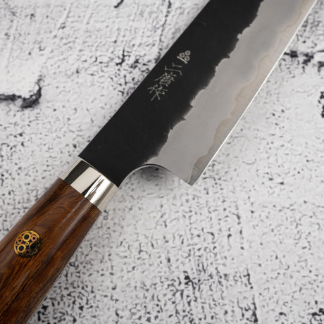 二唐刃物鍛造所 SG2 黒打ち 槌目 ペティ 150mm