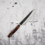 二唐刃物鍛造所 SG2 黒打ち 槌目 ペティナイフ 150mm 鞘付き